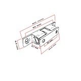 Στοπ μπίλιας ορειχάλκινο Άσπρο Ματ 060-W060 Metalor