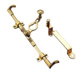 Παντζουρόβεργες Ορειχάλκινες ασφαλείας 2.30m σε Χρυσό 180-1023 Metalor