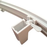 Εύκαμπτος Πλαστικός Σιδηρόδρομος Λευκός με μήκος 3 μέτρα