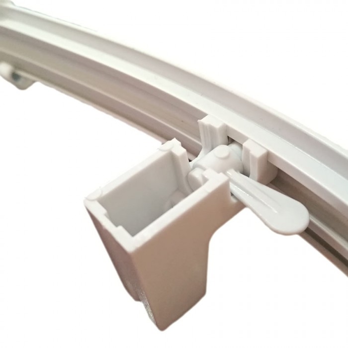 Εύκαμπτος Πλαστικός Σιδηρόδρομος Λευκός με μήκος 3 μέτρα