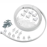 Εύκαμπτος Πλαστικός Σιδηρόδρομος Λευκός με μήκος 3 μέτρα