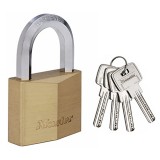 Λουκέτο υψίστης ασφαλείας μπρούτζινο επινικελωμένο, βαρέως τύπου με εξάγωνο λαιμό 50mmMaster Lock 1155EURD 115500112