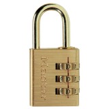 Λουκέτο Μεταβλητού Συνδυασμού, Ορειχάλκινο, Master Lock, Με Κωδικό 630EURD 630000112