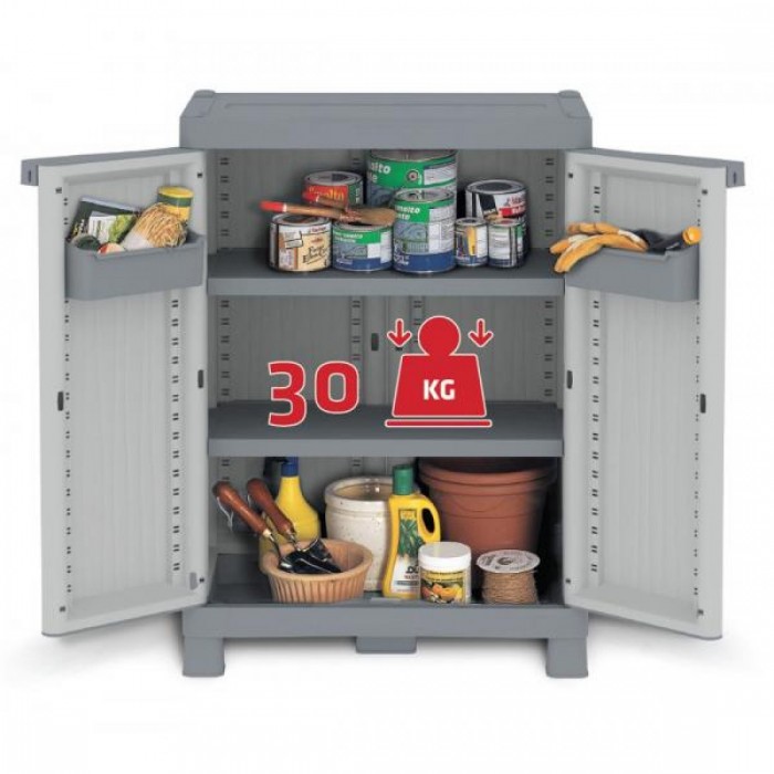 Ντουλάπα πλαστική WaveBase 700U - 2φυλλη 70cm x43,8cm x97.6cm Italy