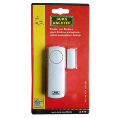 Οικιακός Συναγερμός Πόρτας Παραθύρου σε λευκό χρώμα 100dB FTA 2005 Burg Wachter