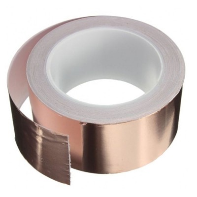 Αυτοκόλλητη ταινία Αλουμινίου Καφέ για Υψηλές Θερμοκρασίες 50mm x 10m Interfilm