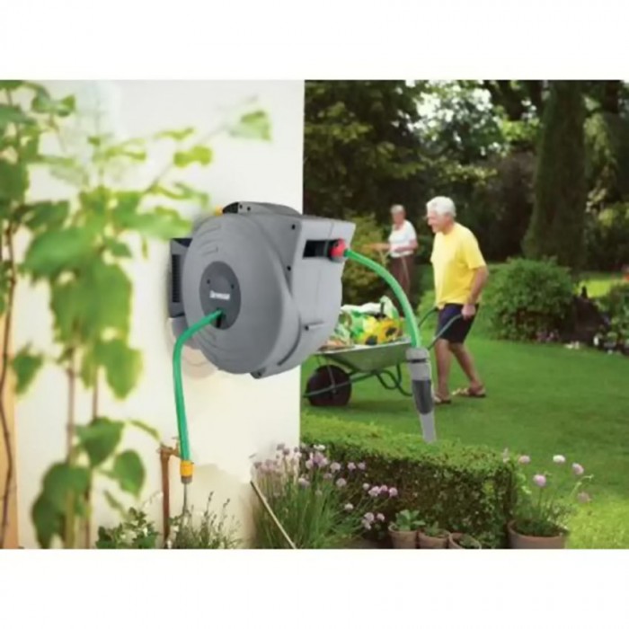 Αυτόματη Ανέμη Καρούλι με Λάστιχο 20m Rollup Benman 77081