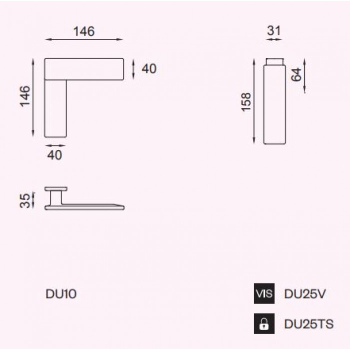 Πόμολα πόρτας με πλάκα υψηλής αισθητικής Due satin chrome dnd με σχεδιασμό του Stefano Boeri Architetti