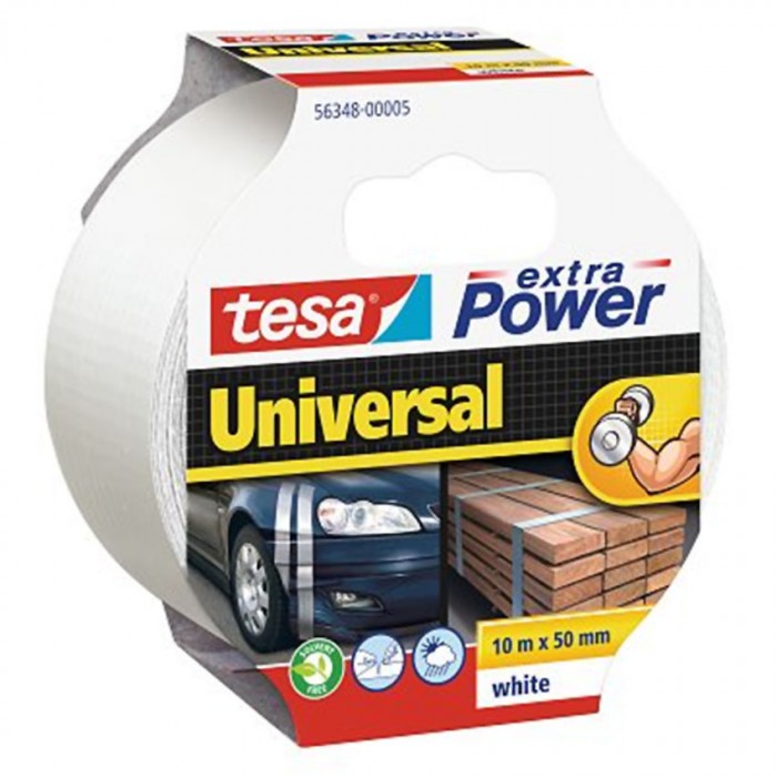 Υφασμάτινη ταινία tesa® extra Power Universal Λευκή 56348 10m x 50mm