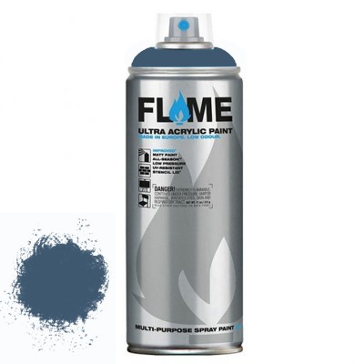 Σπρεί ακρυλικό χρώμα Χαμηλής πίεσης γενικής χρήσης Flame Blue FB530 Denim Blue Dark - 400ml