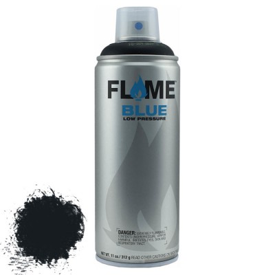 Σπρεί ακρυλικό χρώμα Χαμηλής πίεσης γενικής χρήσης Flame Blue FB904 Deep Black - 400ml