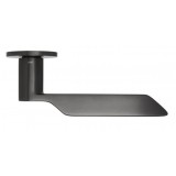 Πόμολα πόρτας υψηλής αισθητικής Levante Satin graphite PVD dnd με σχεδιασμό του Maurizio Varratta