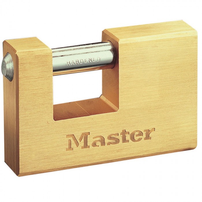 Λουκέτο Τάκος απο συμπαγή μπρούτζο 63mm με ατσάλινο λαιμό Master Lock 606EURD 606063112