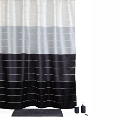 Κουρτίνα μπάνιου Multi γκρί Πλάτος 180 x Ύψος 200cm
