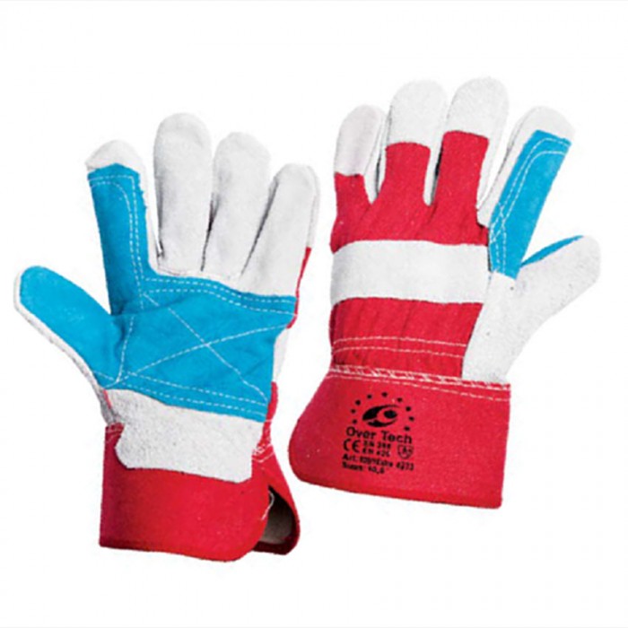 Γάντια δερματοπάνινα εργασίας OverTech size: 10.5