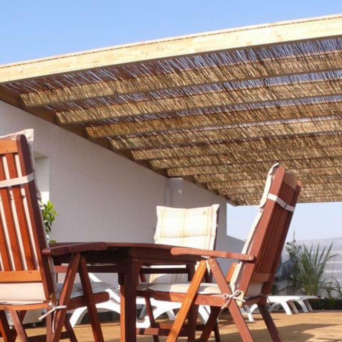 Καλαμωτή Σκίασης - Περίφραξης Υψηλής αντοχής με σύρμα 1,5m Ύψος x 3m μήκος