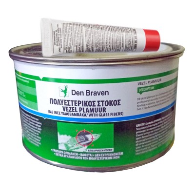 Στόκος Πολυεστερικός Den Braven ZWALUW VEZEL-PLAMOUR 750gr