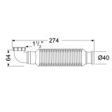 Σιφών Senzo 1 1/2'' Για Νεροχύτη Λευκό Wirquin 31160002