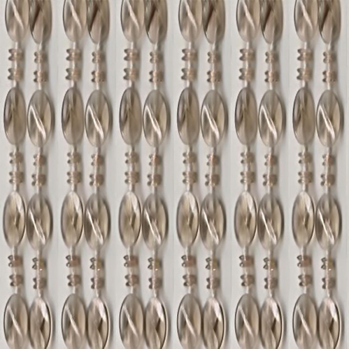 Κουρτίνα Πόρτας Χάντρα Σταχτί 100×220εκ