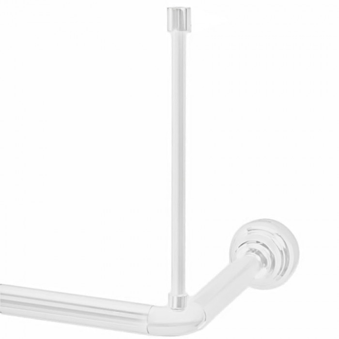 Στήριγμα Οροφής Γωνιακού Βραχίονα Μπάνιου Λευκό