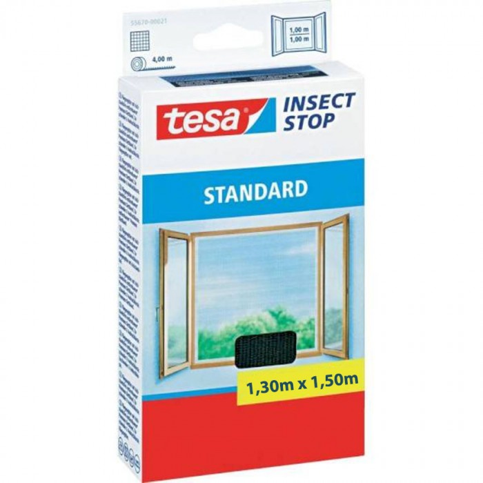 Σήτα Παραθύρου Αυτοκόλλητη Hook & Loop STANDARD 1,30m x 1,50m tesa 55672-00021