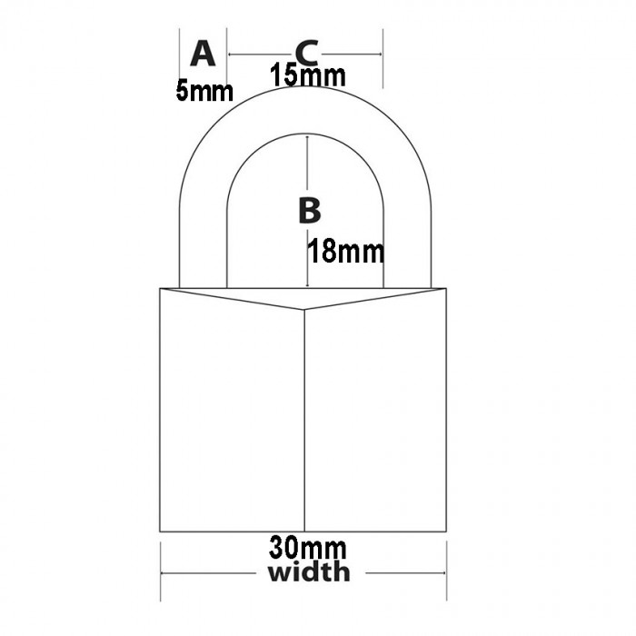Σετ 4 Λουκέτα Standard Μπρούτζινα 30mm Master Lock 130EURQNOP 130430112