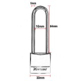 Λουκέτο ναυτιλιακό μπρούτζινο επινικελωμένο με λαιμό inox και 2 κλειδιά Master Lock - 639EURDLJ 639130112