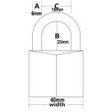 Λουκέτο ναυτιλιακό μπρούτζινο επινικελωμένο με λαιμό inox και 2 κλειδιά Master Lock - 640EURD 640140112
