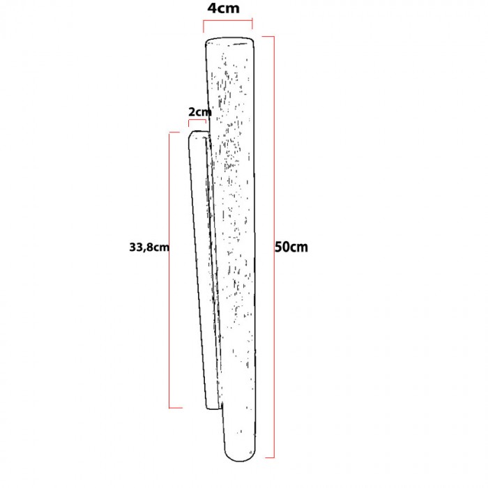 Ξύλινη Λαβή Εξώπορτας  Άβαφη απο Μασίφ Ξύλο Δρύς Πλατύβενη Βορείου Αμερικής σε 6 διαστάσεις σειρά 738