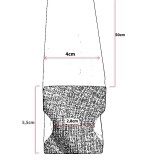 Ξύλινη Λαβή Εξώπορτας  Άβαφη απο Μασίφ Ξύλο Δρύς Πλατύβενη Βορείου Αμερικής σε 12 διαστάσεις σειρά 737
