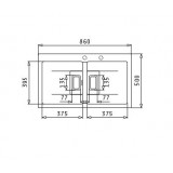ΝΕΡΟΧΥΤΕΣ Pyramis PYRAGRANITE KARTESIO Iron Grey (86X50) 2B - 070054311