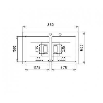 ΝΕΡΟΧΥΤΕΣ Pyramis PYRAGRANITE KARTESIO Dark Beige (86X50) 2B - 070054011