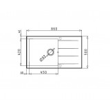 ΝΕΡΟΧΥΤΕΣ Pyramis PYRAGRANITE ATHLOS PLUS Snow (86X50) 1B 1D  - 070070611