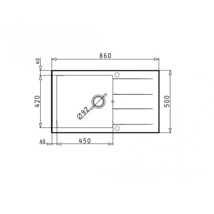 ΝΕΡΟΧΥΤΕΣ Pyramis PYRAGRANITE ATHLOS PLUS Snow (86X50) 1B 1D  - 070070611