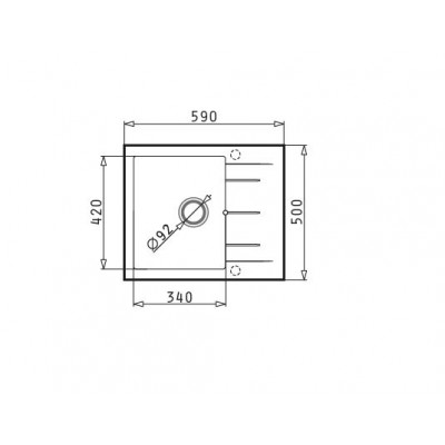 ΝΕΡΟΧΥΤΕΣ Pyramis PYRAGRANITE ALAZIA Iron Grey (59x50) 1B 1D - 070036811