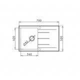 ΝΕΡΟΧΥΤΕΣ Pyramis PYRAGRANITE ALAZIA Dark Beige (79x50) 1B 1D - 079810711