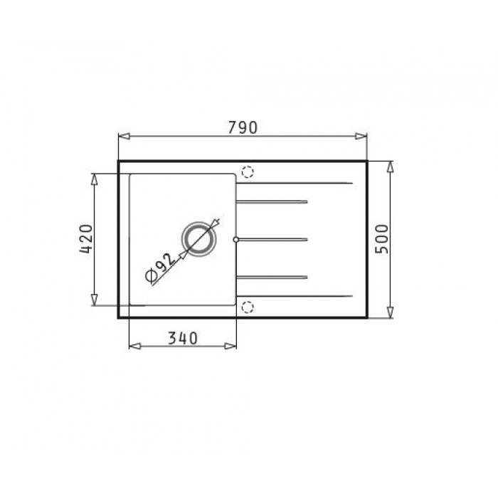 ΝΕΡΟΧΥΤΕΣ Pyramis PYRAGRANITE ALAZIA Dark Beige (79x50) 1B 1D - 079810711