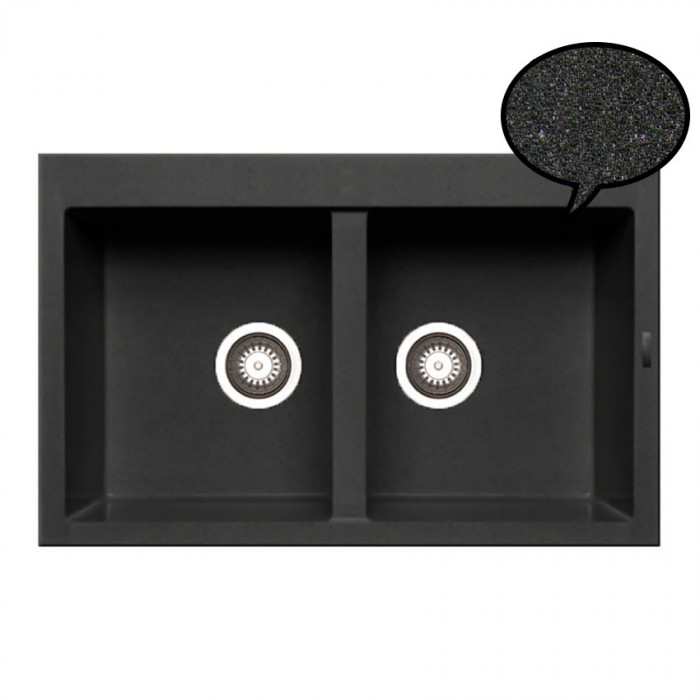 ΝΕΡΟΧΥΤΕΣ Pyramis PYRAGRANITE ALAZIA Carbon (79x50) 2B - 079811011