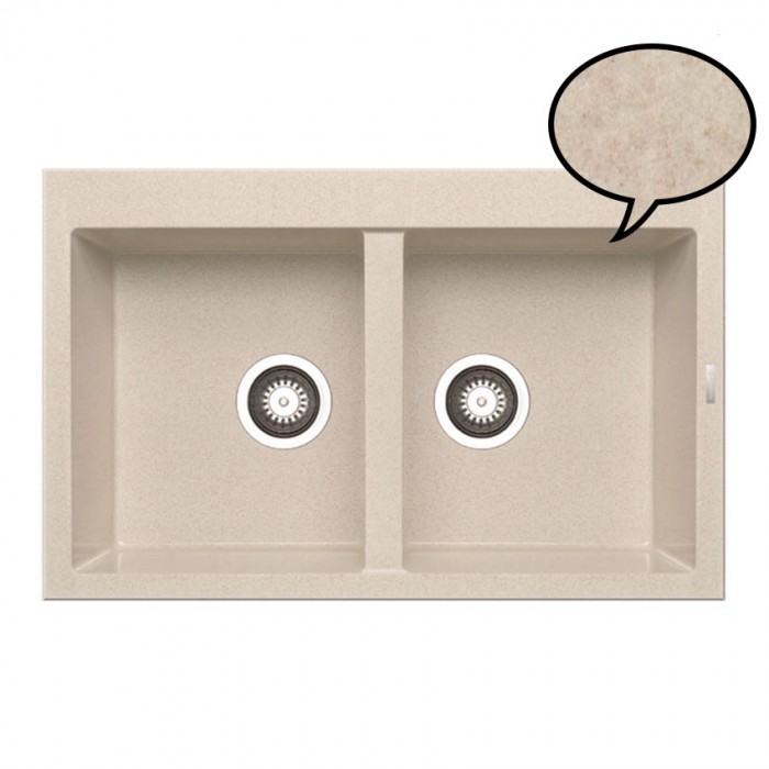 ΝΕΡΟΧΥΤΕΣ Pyramis PYRAGRANITE ALAZIA Dark Beige (79x50) 2B - 079811111