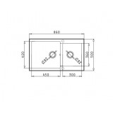 ΝΕΡΟΧΥΤΗΣ Pyramis PYRAGRANITE ALAZIA Ivory (86X50) 1 3/4B - 070105511