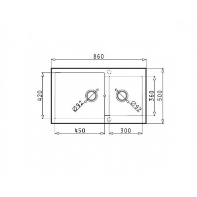 ΝΕΡΟΧΥΤΕΣ Pyramis PYRAGRANITE ALAZIA  Dark Beige (86X50) 1 3/4B - 079811911