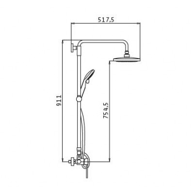ΜΠΑΤΑΡΙΑ Ντουζιέρας ROTA Plus Pyramis - 090924501