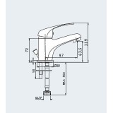 ΜΠΑΤΑΡΙΑ Νιπτήρα Sonia - Pyramis -090925901