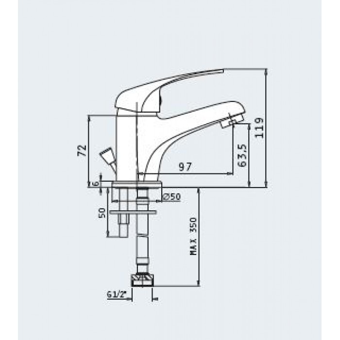 ΜΠΑΤΑΡΙΑ Νιπτήρα Sonia - Pyramis -090925901