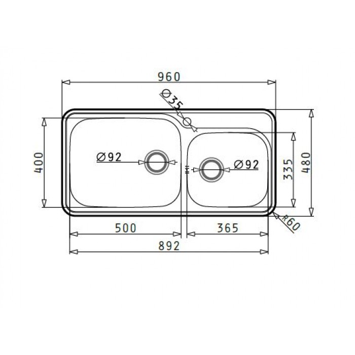 ΝΕΡΟΧΥΤΕΣ Pyramis SPACE PLUS (96Χ48) 2B Γυαλισμένο - 108716401