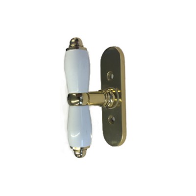 Πόμολο Παραθύρων με χειρολαβή Viometale 08.110 σε Λευκό-Όρο