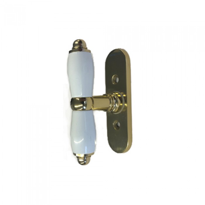 Πόμολο Παραθύρων με χειρολαβή Viometale 08.110 σε Λευκό-Όρο