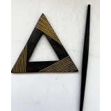 Ξύλινη Δέστρα Αγκράφα Κουρτίνας Diamond 8