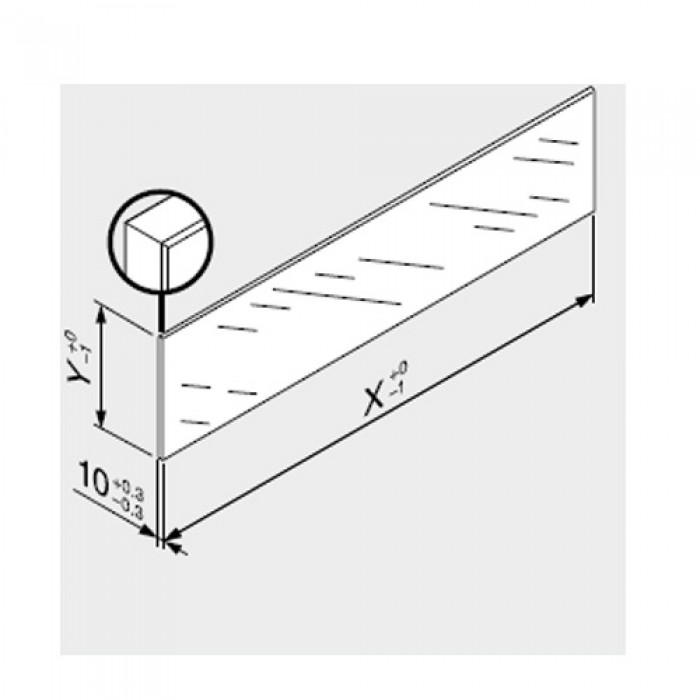 Μεταλλικά Πλαϊνά συρταριού με υποδοχή για γυαλί BLUM LEGRABOX -C- με ύψος 17.7cm και Βάθος 50cm σε χρώμα Ανθρακί