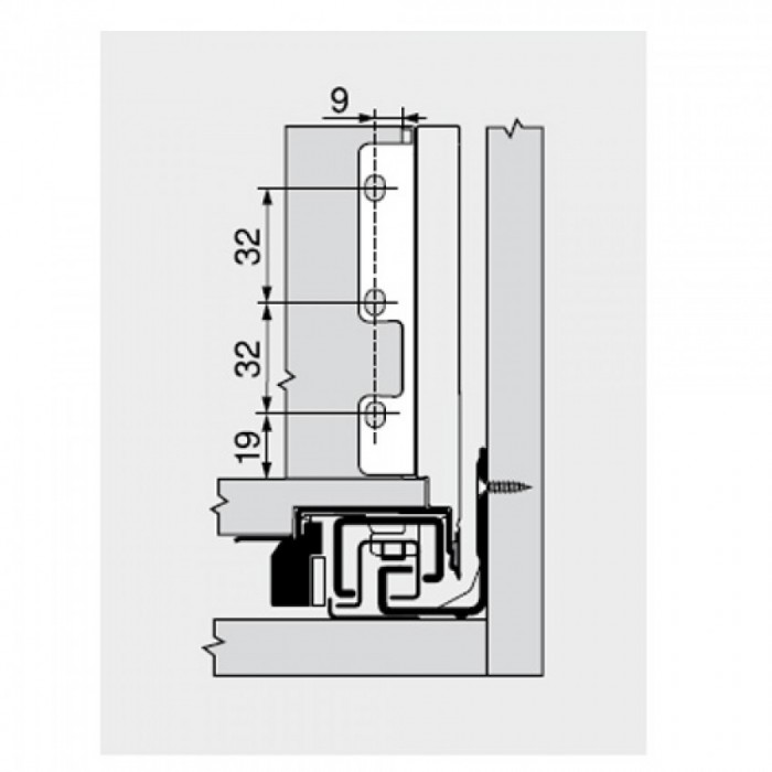 Μεταλλικό συρτάρι BLUM Legrabox -Κ- 14.4cm Βάθος 50cm με ενσωματωμένο φρένο και TIP ON σε χρώμα Ανθρακί